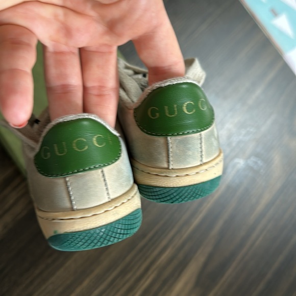 Gucci toddler screener sneakers shoes - Picture 5 of 10